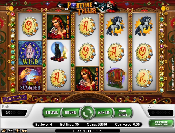 Игровые автоматы с выводом денег на карту «Fortune Teller» в казино GMS Deluxe